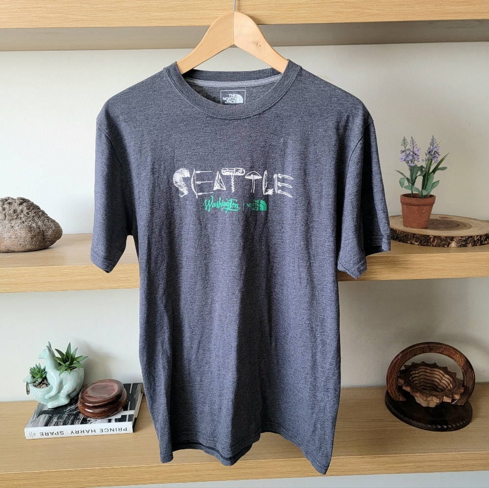The North Face Men Tee mushroom Seattle t shirt retro vintage y2k RARE